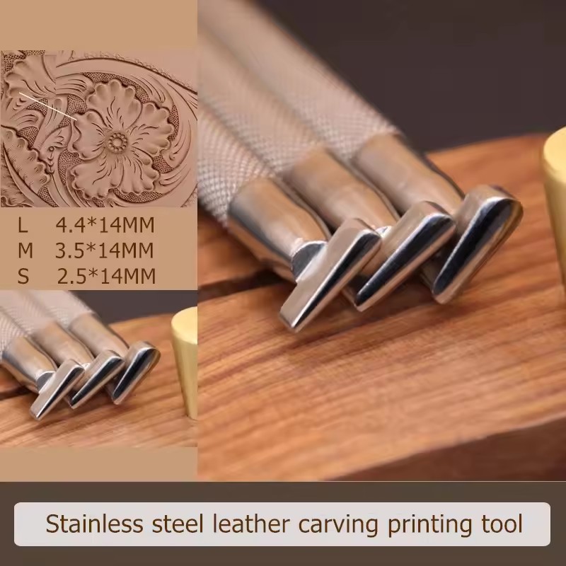 Leather Stamp Set - Parmak İzi Arabesk Damga Seti S2.5x14mm/M3.5x14mm/L4.4x14mm