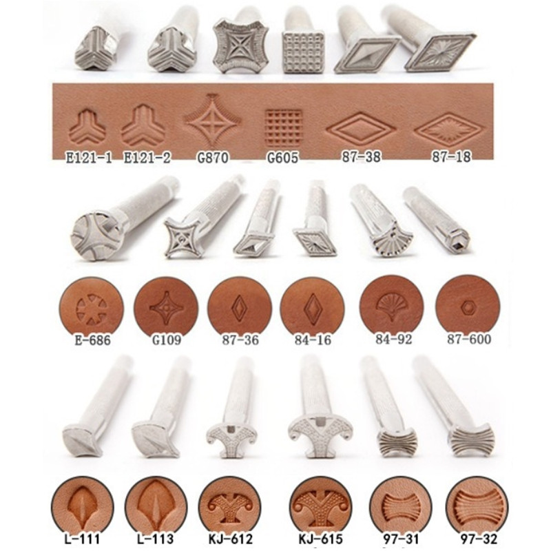 Leather Stamp Set - Yeni stil Deri Damgalama Araçları Seti,