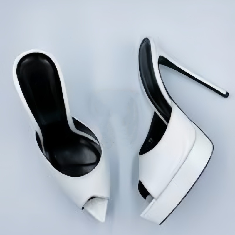Leather Work Heels - MKKHOU Moda Pompaları Yeni Yüksek Kaliteli