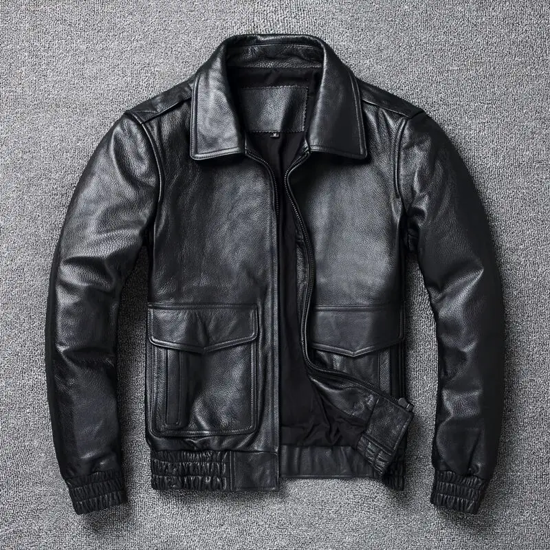 Leather Work Jacket - 2024 yeni artı boyutu 8XL erkek