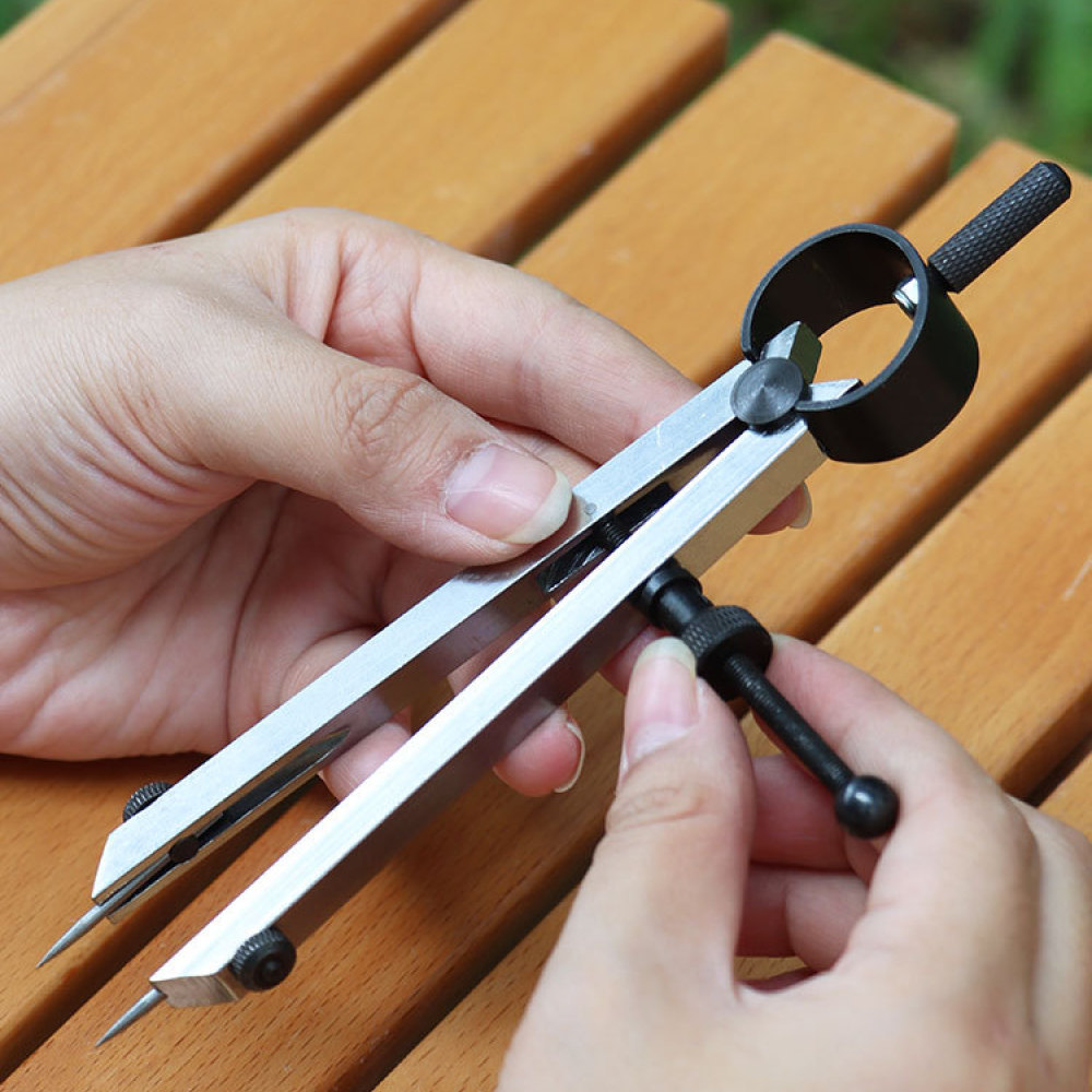 Leatherwork Edge Creaser - Dayanıklı Karbon Çelik Kanatlı Çentik Çizici