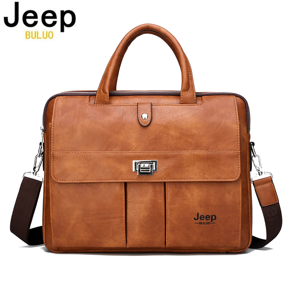 Leatherwork Bag - Jeep Buluo Erkek Deri Evrak Çantası