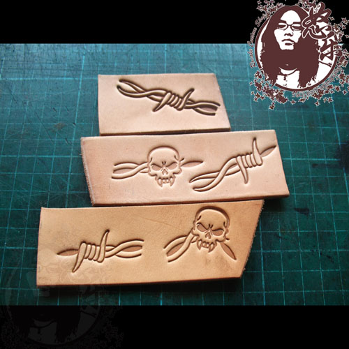 5 adet/takım Kafatası Tarzı De - Leather Stamp Set incelemesi ve fiyatı