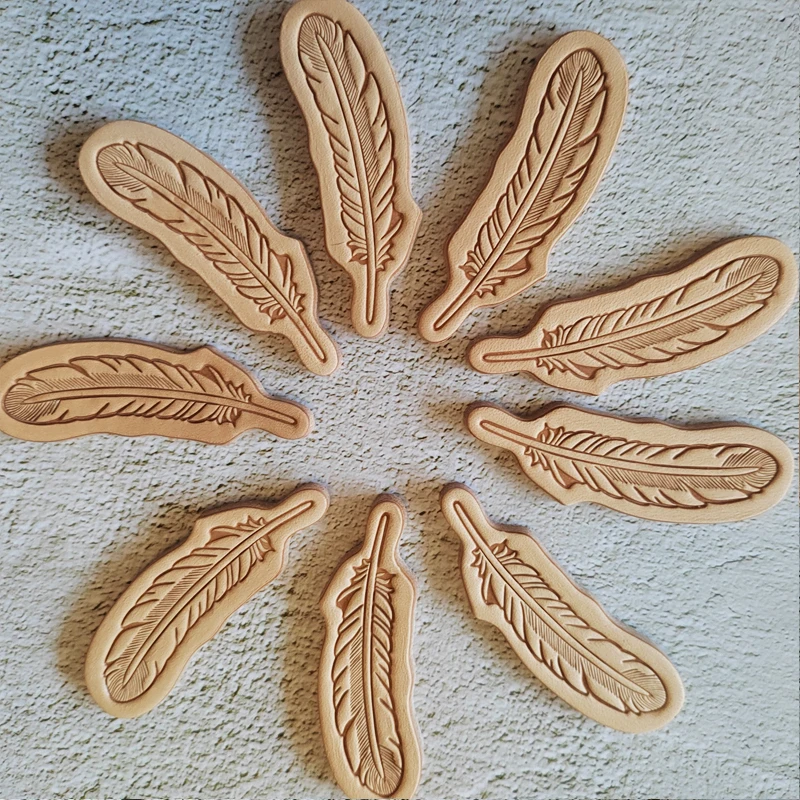 Tüy Şekli Pirinç Damga Kesme K - Leather Stamp Set incelemesi ve fiyatı