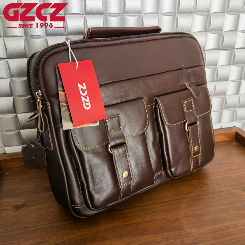 GZCZ erkek Çanta Eğlence İş Bi - Leatherwork Bag incelemesi ve fiyatı
