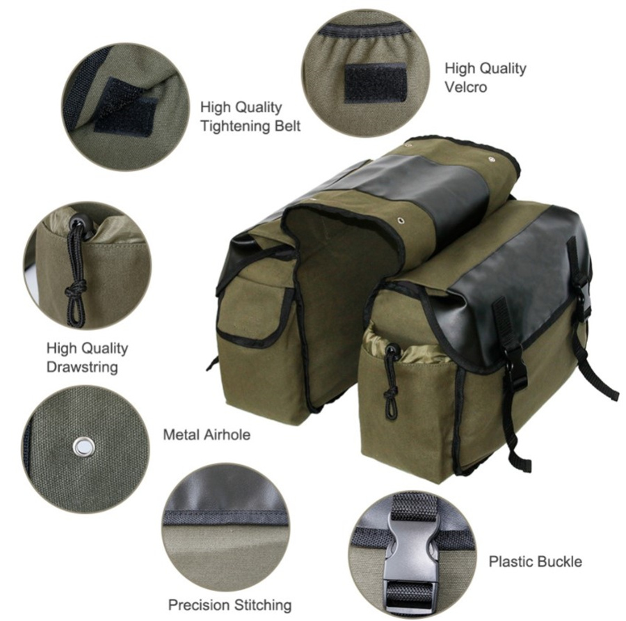 Tuval Deri Arka Heybe Motosikl - Leatherwork Bag incelemesi ve fiyatı
