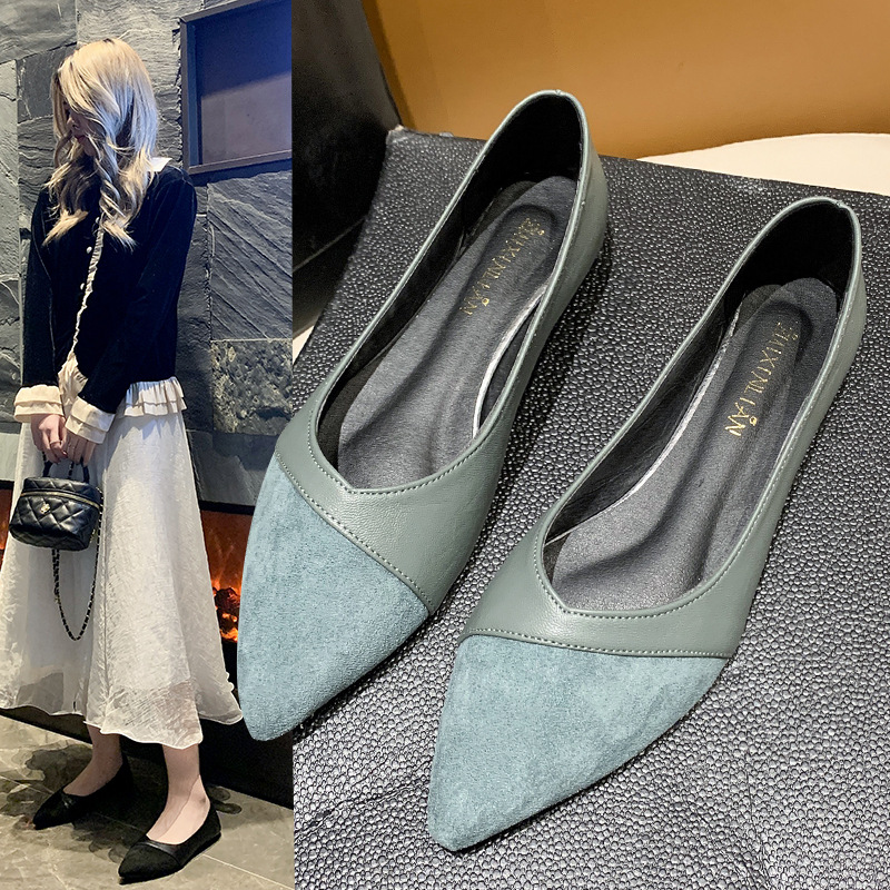 Kadınlar için düz siyah deri a - Leather Work Heels incelemesi ve fiyatı