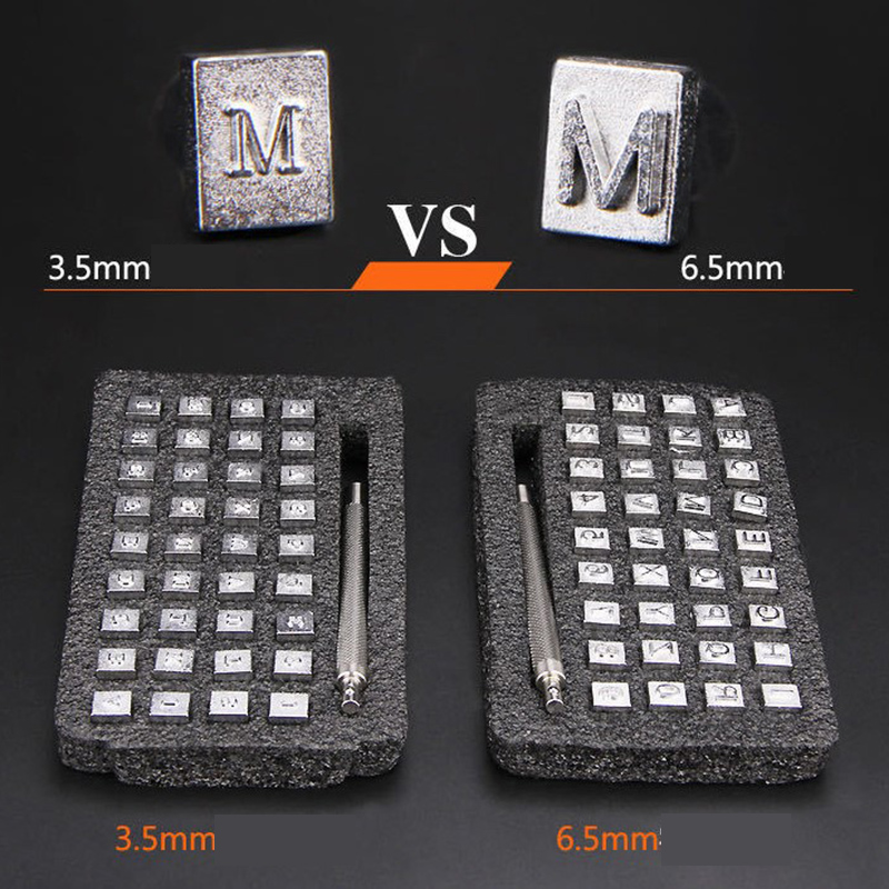 36 adet çelik alfabe mektup nu - Leather Stamp Set incelemesi ve fiyatı