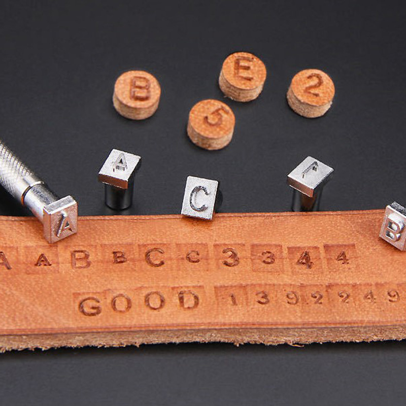 36 adet çelik alfabe mektup nu - Leather Stamp Set incelemesi ve fiyatı