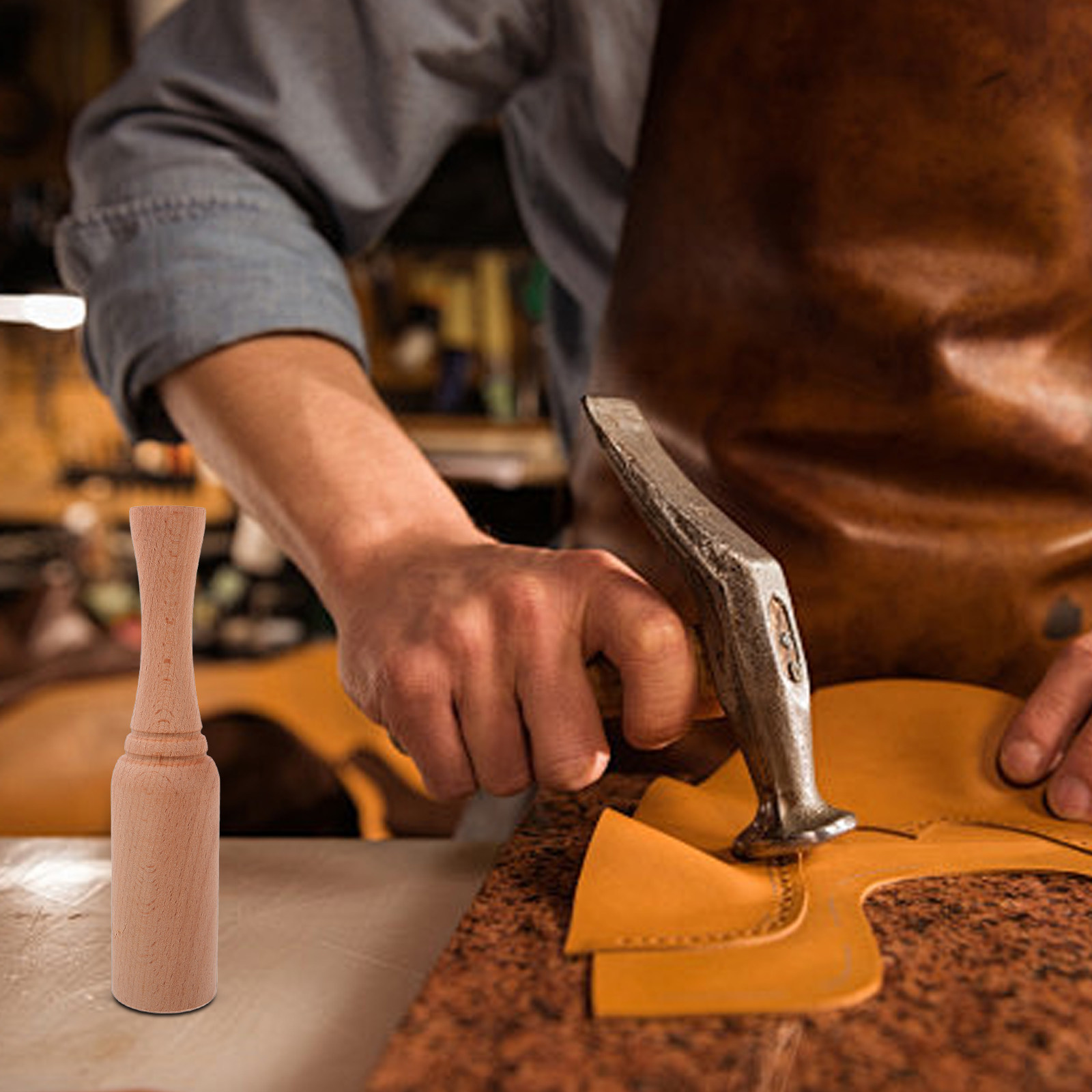 Deri İşçiliği Ahşap Çekiç Kayı - Leatherwork Mallet incelemesi ve fiyatı