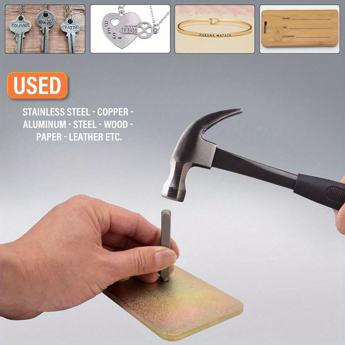 36 Parça Metal Harf Zımba Seti - Leather Stamp Set incelemesi ve fiyatı