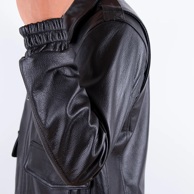 2024 yeni artı boyutu 8XL erke - Leather Work Jacket incelemesi ve fiyatı