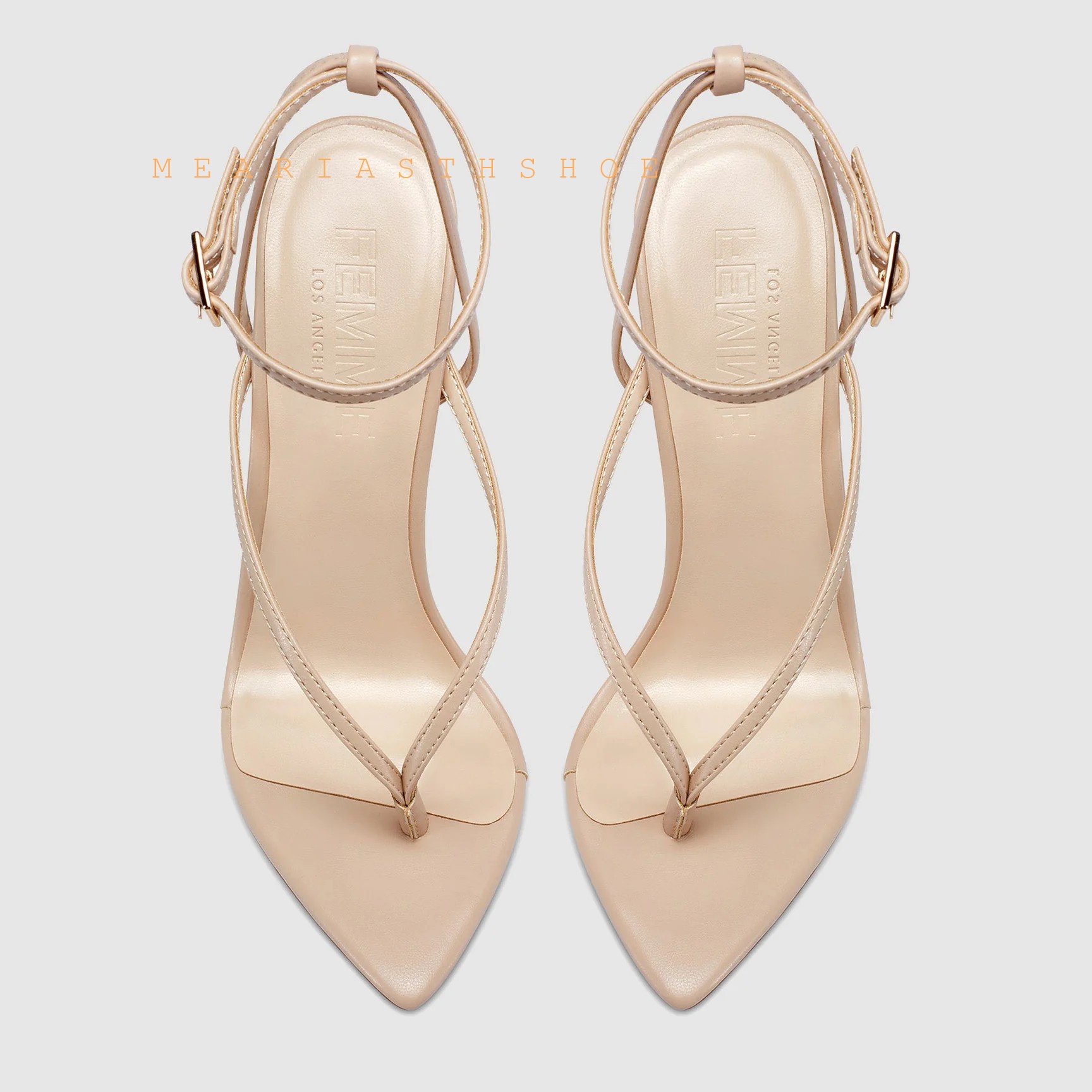 Bej Siyah Çapraz Askılı Parmak - Leather Work Heels incelemesi ve fiyatı