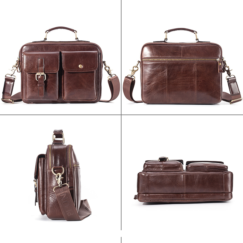 Marka yeni inek derisi deri as - Leatherwork Bag incelemesi ve fiyatı
